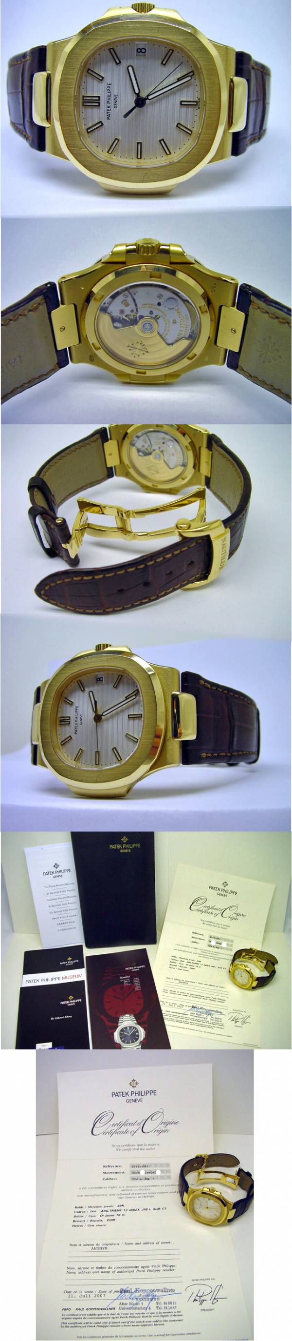 Patek Philippe NAUTILUS Referenz 5711J-001 in 18k Gelbgold